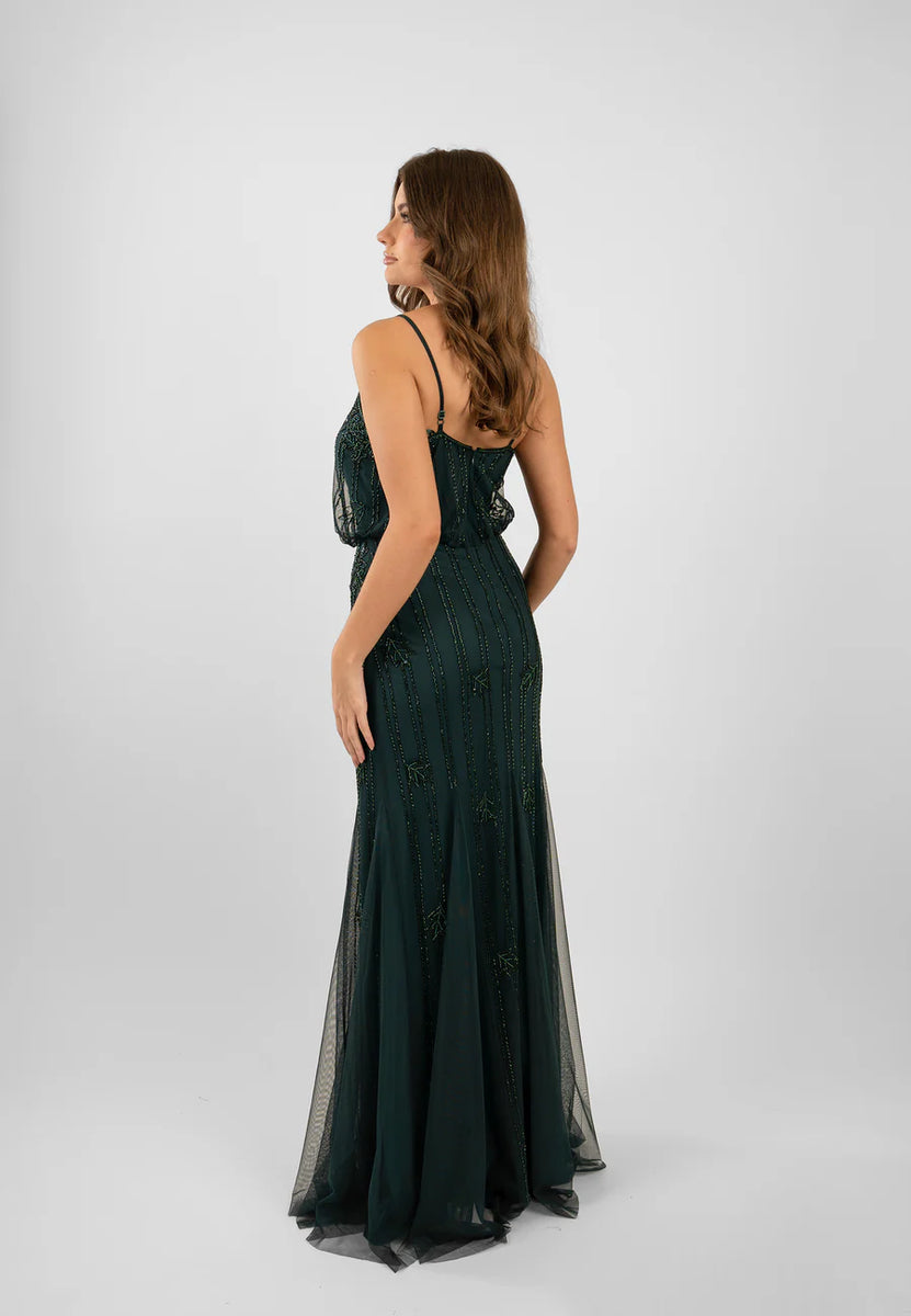 Lace Beads Keeva Green Dress – Taite Ro - Main Image