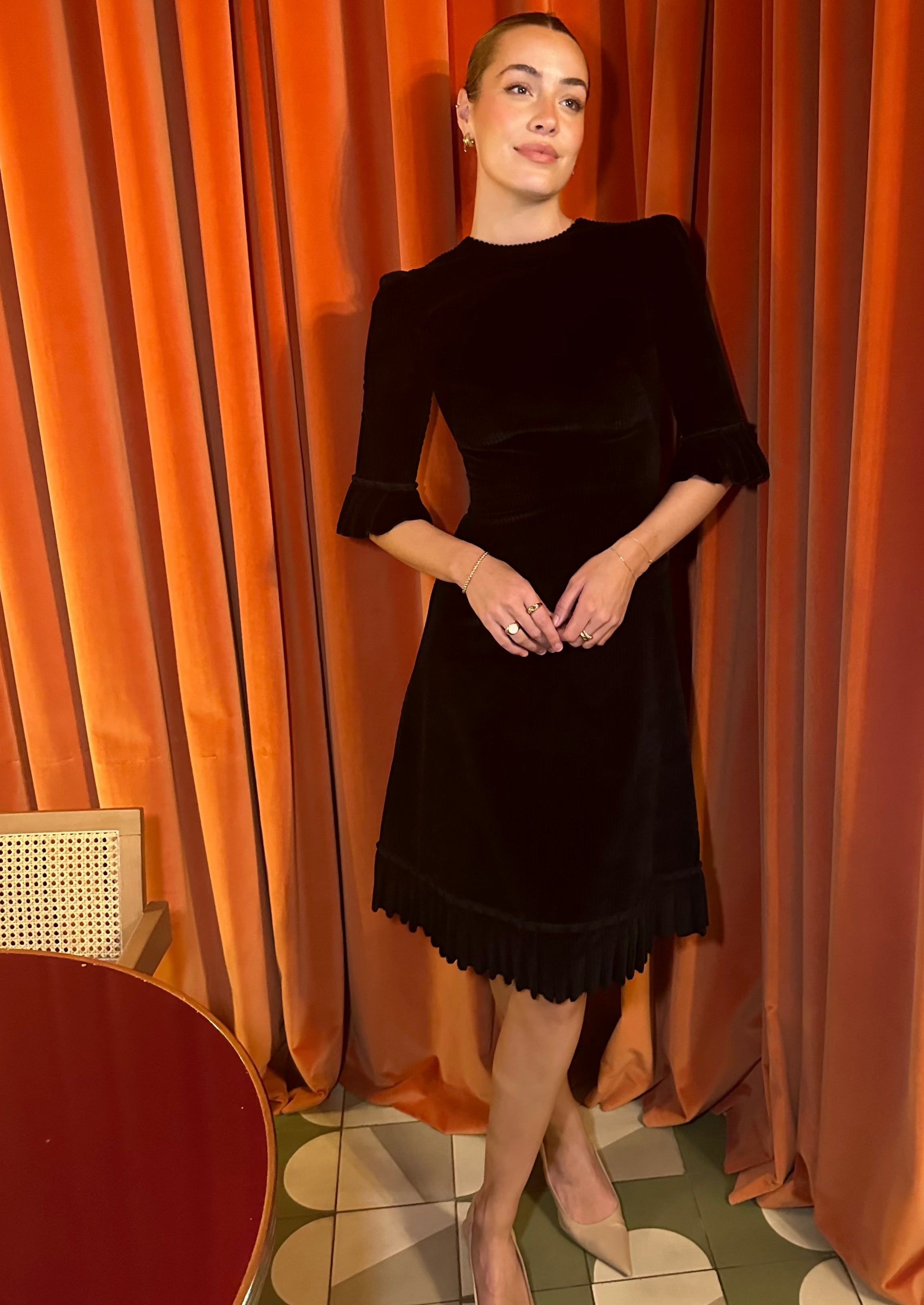 The Vampires Wife Corduroy Day Dress – Taite Ro