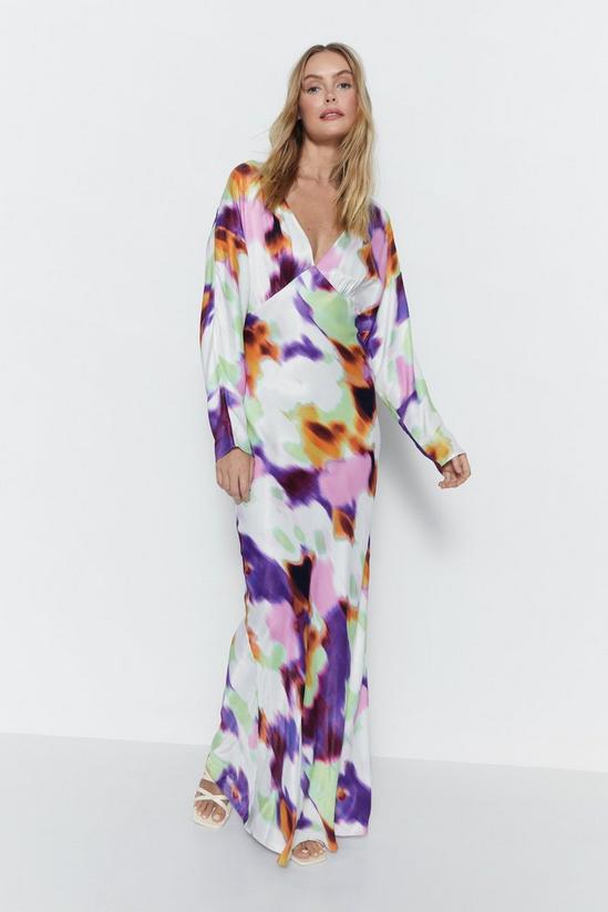 warehouse purple dress Purple Warehouse Sequin Bell Sleeve Funnel Neck Midi Dress